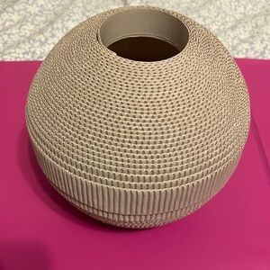 Postmodern Textured Artisan Created Vase